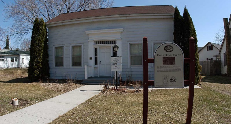 The Emily Olson House built in 1862 by Andrew Jackson Clark for his bride Emily.